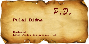 Pulai Diána névjegykártya